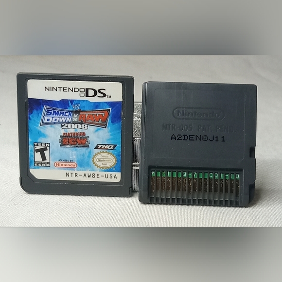 New Super Mario Bros. & Smack Down vs. Raw Nintendo DS game bundle. - Picture 3 of 3